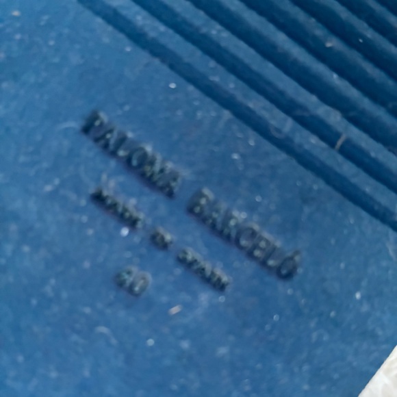 Paloma Barcelo Alya Platform Blue Wedge Sandals Size 10 (40) - Picture 5 of 5